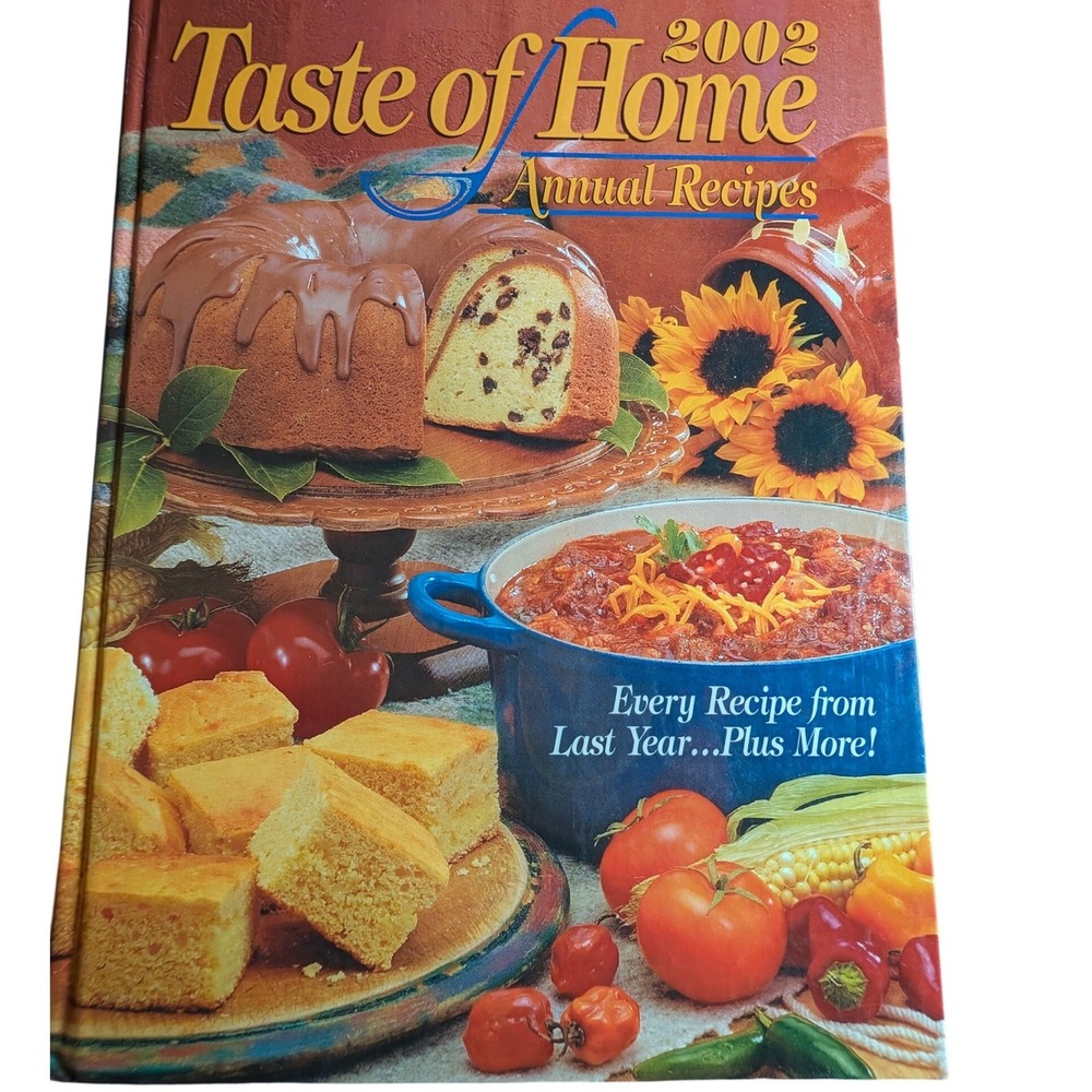 Taste of Home 2002 Annual Recipes Hardcover Cookbook 588 Recipes